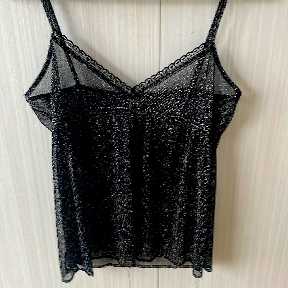Sexy Sparkly Flirty Black String Top - Picture 3 of 5